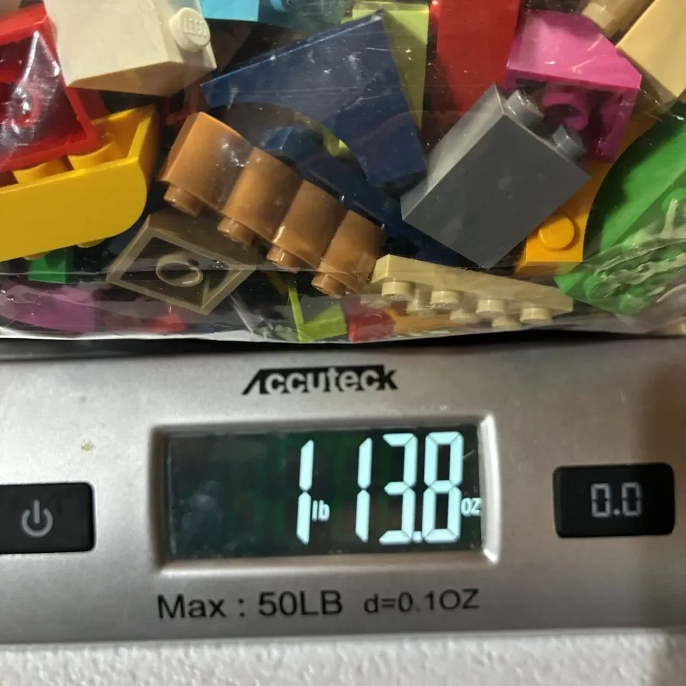 LEGO Bulk Lot Mixed Bricks Pieces Parts 1 LB 13.8 OZ Assorted Colors Shapes